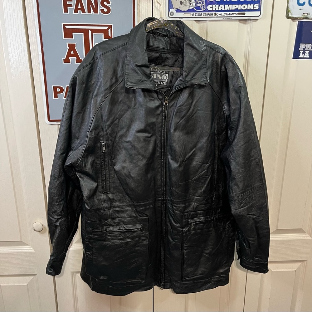 Gino Quality Leather Coat jacket